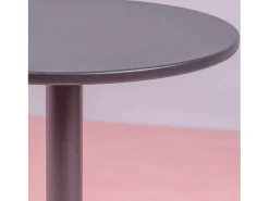 Mesa alta industrial em aço com 76 cm de altura - Brandon - Preto