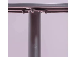 Mesa alta industrial em aço com 76 cm de altura - Brandon - Preto