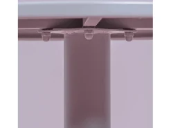 Mesa alta industrial em aço com 76 cm de altura - Brandon - Cinza