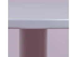 Mesa alta industrial em aço com 76 cm de altura - Brandon - Cinza