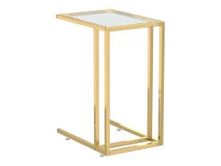 Mesa apoio ao computador 50x35x65 cm vidro temp. transparente