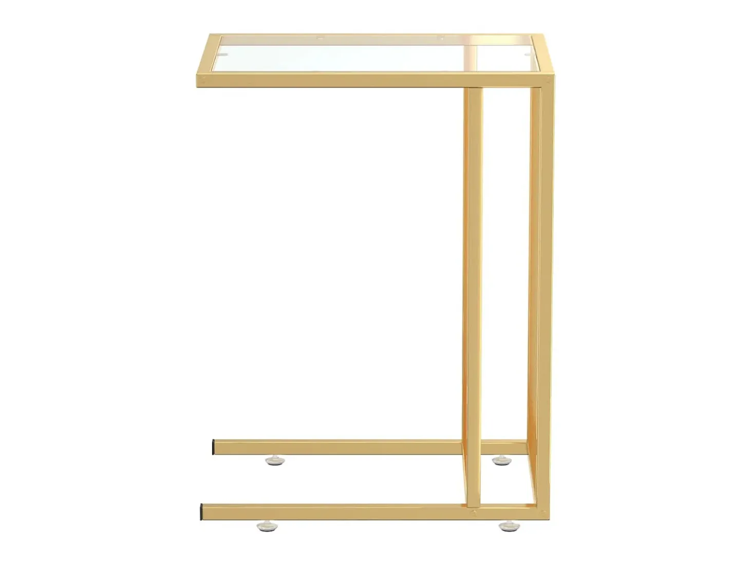Mesa apoio ao computador 50x35x65 cm vidro temp. transparente