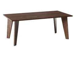 Mesa ARIS 138 x 80 cm para cozinha, sala de estar, sala de jantar Carvalho Chocolate