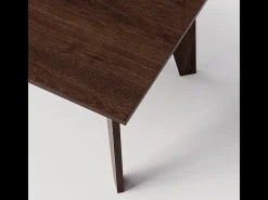 Mesa ARIS 138 x 80 cm para cozinha, sala de estar, sala de jantar Carvalho Chocolate