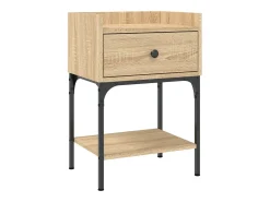 Mesa cabeceira 40,5x31x60 cm derivados madeira carvalho sonoma