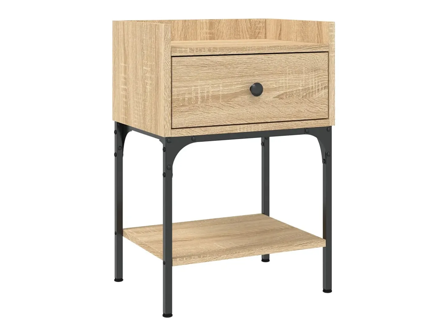 Mesa cabeceira 40,5x31x60 cm derivados madeira carvalho sonoma