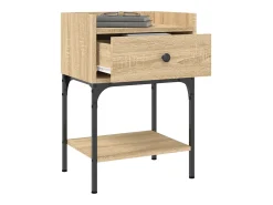 Mesa cabeceira 40,5x31x60 cm derivados madeira carvalho sonoma