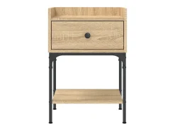 Mesa cabeceira 40,5x31x60 cm derivados madeira carvalho sonoma