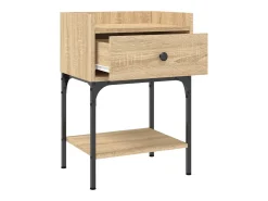 Mesa cabeceira 40,5x31x60 cm derivados madeira carvalho sonoma