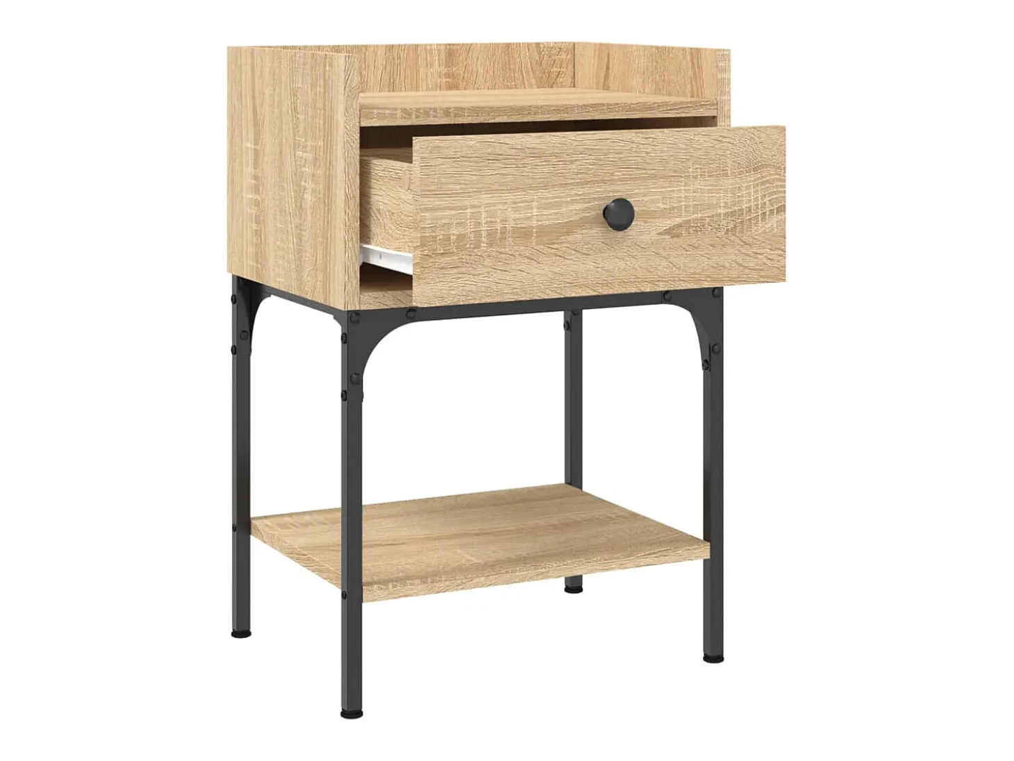 Mesa cabeceira 40,5x31x60 cm derivados madeira carvalho sonoma