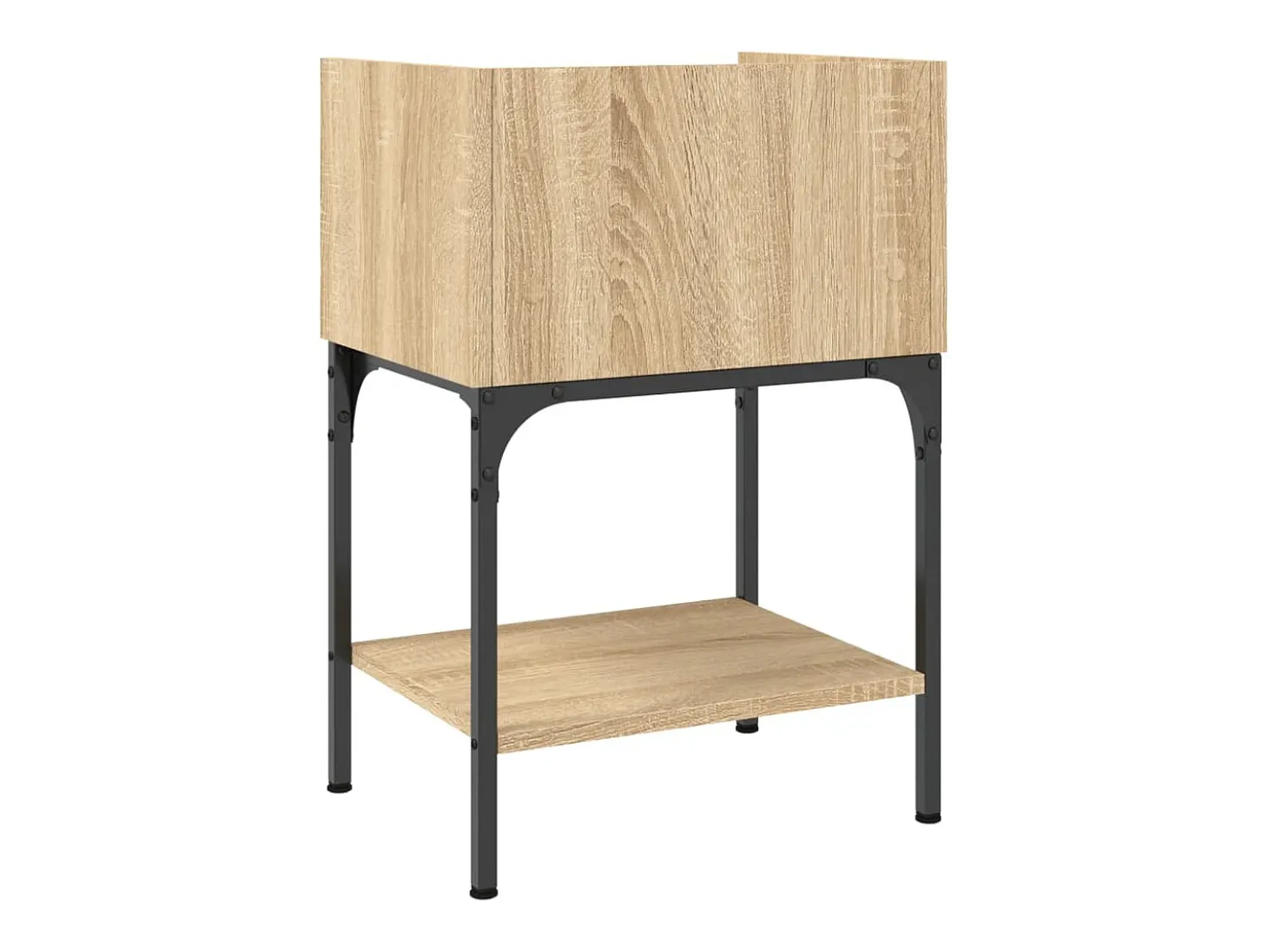 Mesa cabeceira 40,5x31x60 cm derivados madeira carvalho sonoma