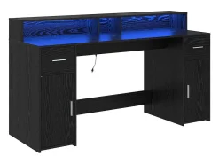 Mesa Carvalho preto 160 x 55 x 91 cm Madeira processada