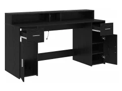 Mesa Carvalho preto 160 x 55 x 91 cm Madeira processada
