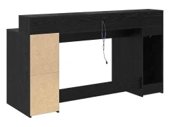 Mesa Carvalho preto 160 x 55 x 91 cm Madeira processada