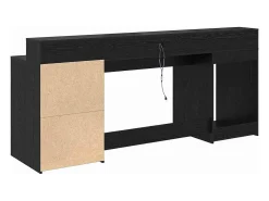 Mesa Carvalho preto 200 x 55 x 91 cm Madeira processada