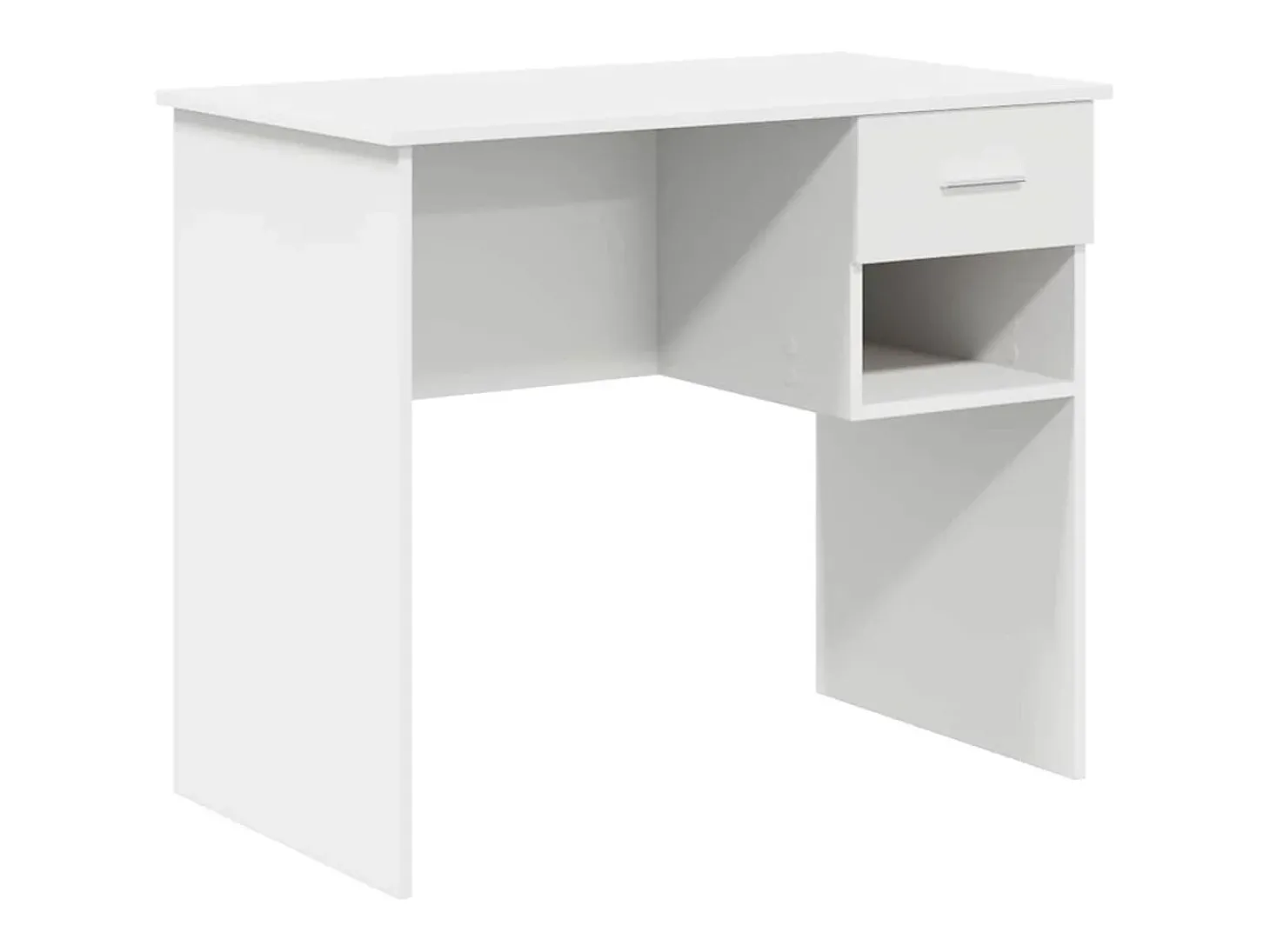 Mesa com gaveta Branco 90 x 49 x 75 cm Madeira processada
