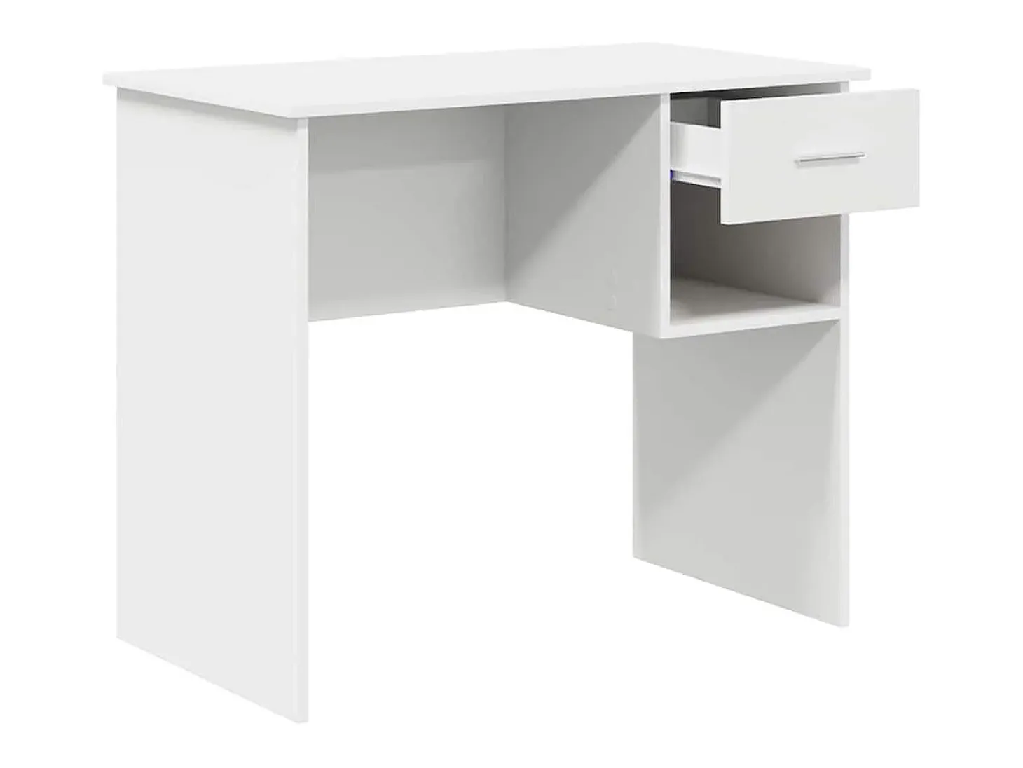 Mesa com gaveta Branco 90 x 49 x 75 cm Madeira processada