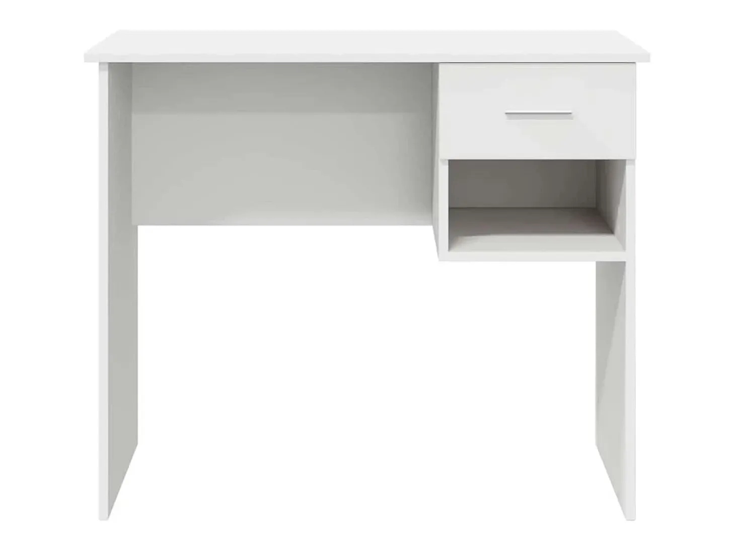 Mesa com gaveta Branco 90 x 49 x 75 cm Madeira processada
