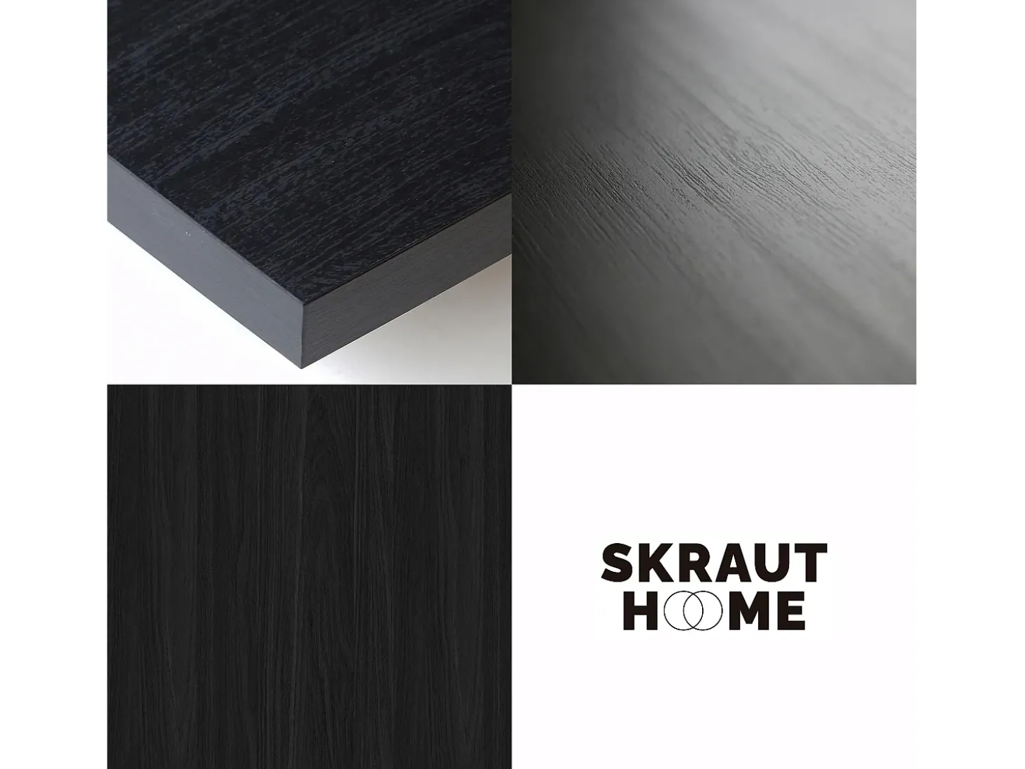 Mesa Consola Extensível, 160x90x77cm, Para 8 pessoas, Mesa de Jantar, Preto