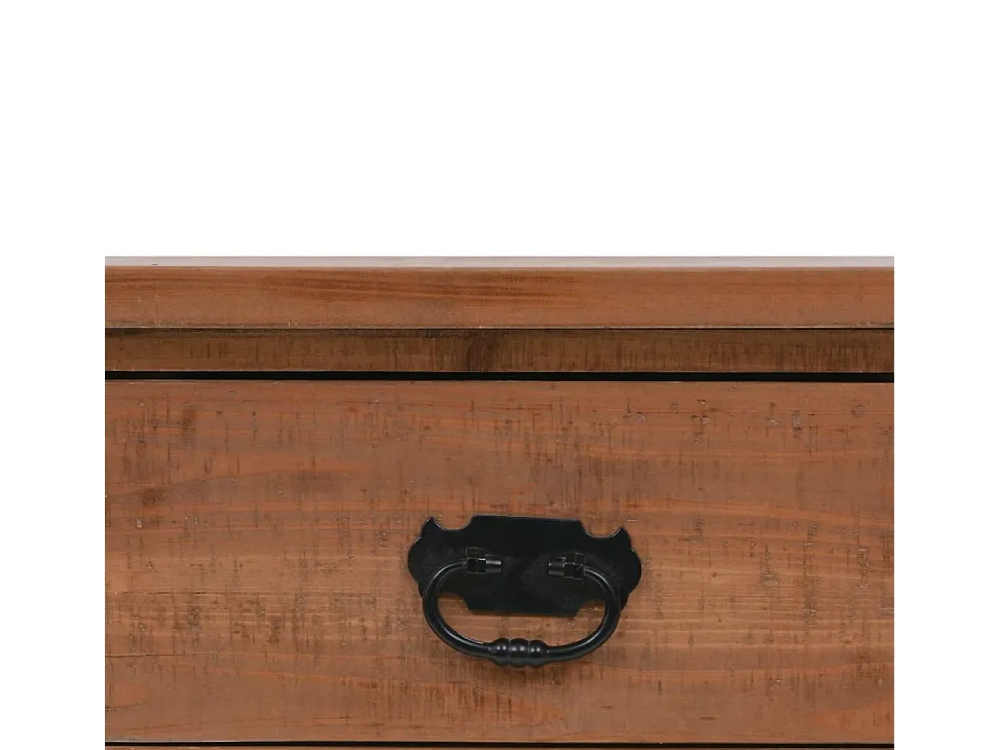 Mesa consola madeira de abeto maciça 126x40x77,5 cm castanho
