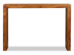 Mesa consola madeira maciça c/ acabamento a mel 110x40x76 cm