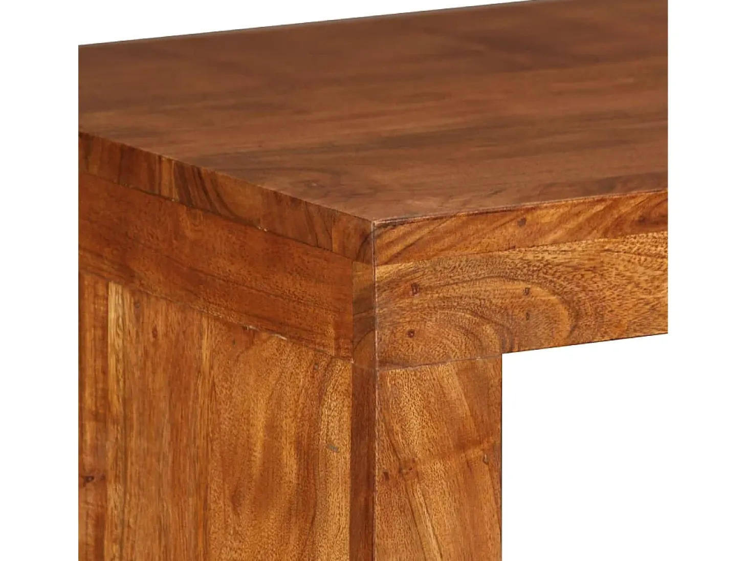 Mesa consola madeira maciça c/ acabamento a mel 110x40x76 cm