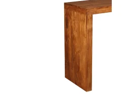 Mesa consola madeira maciça c/ acabamento a mel 110x40x76 cm