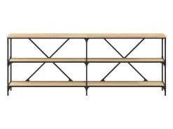 Mesa consola 200x30x75 cm deriv. madeira/ferro carvalho sonoma