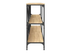 Mesa consola 200x30x75 cm deriv. madeira/ferro carvalho sonoma