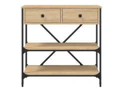 Mesa consola 75x34,5x75 cm derivados de madeira carvalho sonoma