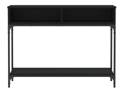 Mesa consola 100x30,5x75 cm derivados de madeira preto