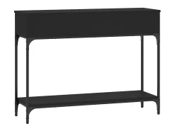 Mesa consola 100x30,5x75 cm derivados de madeira preto