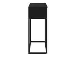 Mesa consola 80x30x75 cm derivados de madeira e ferro preto