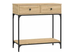 Mesa consola 75x34,5x75 cm derivados de madeira carvalho sonoma