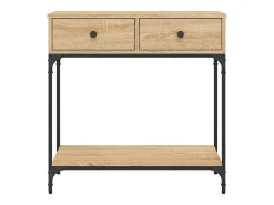 Mesa consola 75x34,5x75 cm derivados de madeira carvalho sonoma