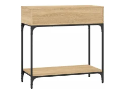 Mesa consola 75x34,5x75 cm derivados de madeira carvalho sonoma