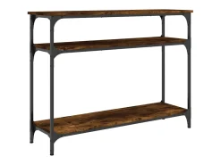 Mesa consola 100x29x75 cm derivados de madeira carvalho fumado