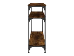 Mesa consola 100x29x75 cm derivados de madeira carvalho fumado
