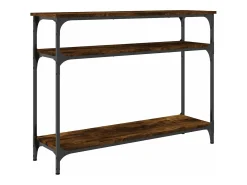 Mesa consola 100x29x75 cm derivados de madeira carvalho fumado