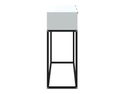 Mesa consola 105x30x75 cm derivados de madeira e ferro branco