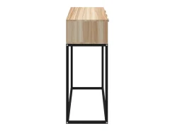 Mesa consola 105x30x75 cm derivados de madeira e ferro