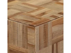 Mesa consola 110x34x80 cm madeira de teca recuperada maciça