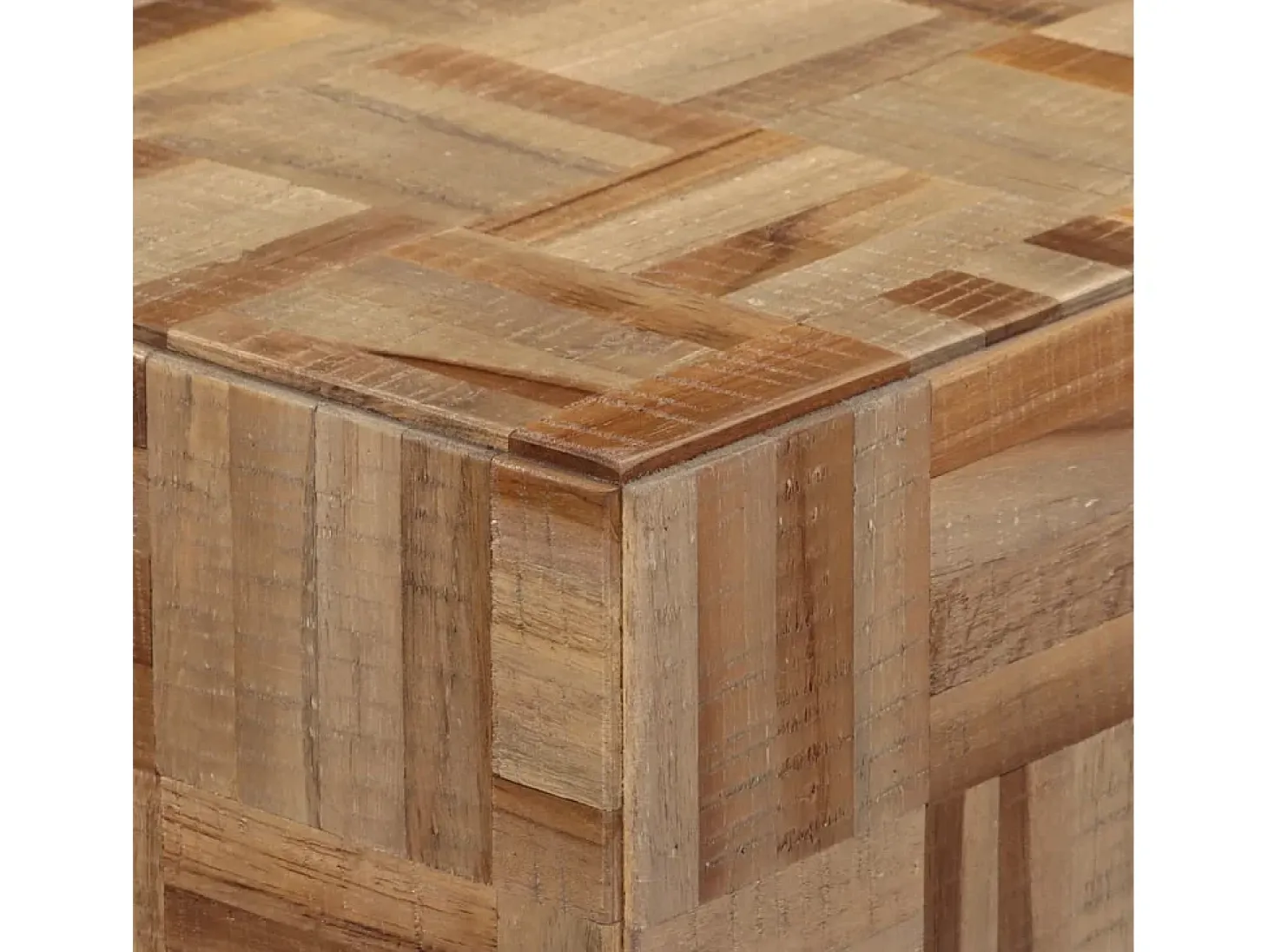 Mesa consola 110x34x80 cm madeira de teca recuperada maciça