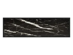 Mesa consola 120x35x75 cm vidro temperado preto