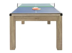 Mesa convertível bilhar e pingue-pongue cor natural clara C182 x L102 x A80 cm HENK