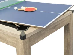 Mesa convertível bilhar e pingue-pongue cor natural clara C182 x L102 x A80 cm HENK