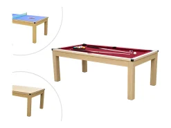 Mesa convertível Bilhar e Ping pong BALTHAZAR - 213*112*81.5 cm