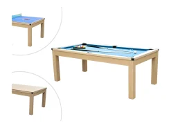 Mesa convertível Bilhar e Ping pong BALTHAZAR - 213*112*81.5 cm