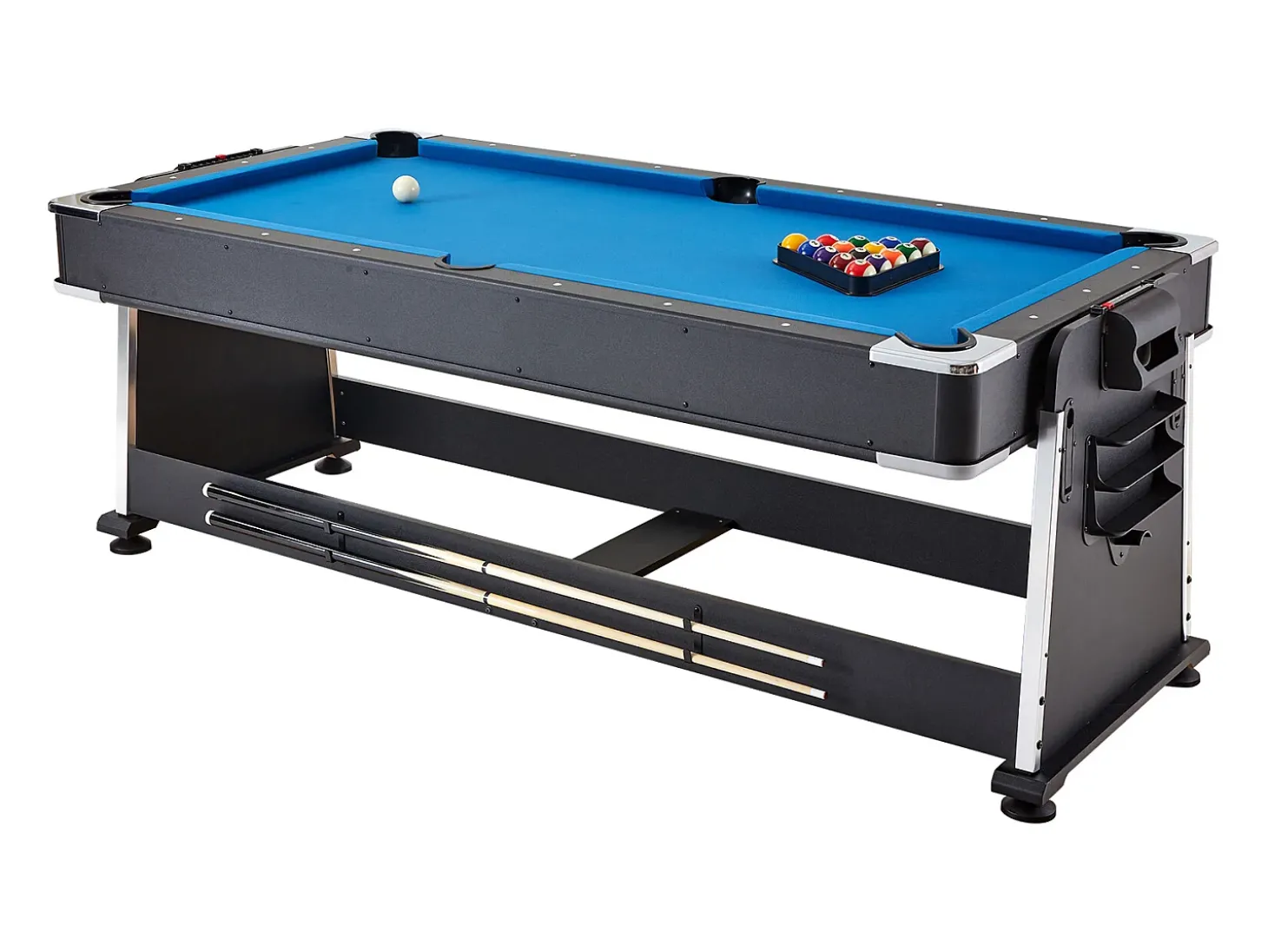 Mesa de Air Hockey, SucceBuy Mesa Giratória Multijogos para Bilhar, Air Hockey e Ténis de Mesa