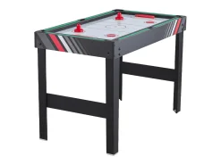 Mesa de Air Hockey, SucceBuy Mesa de Jogo Combinada 4 em 1 122 cm, Air Hockey, Matraquilhos, Ténis de Mesa, Bilhar